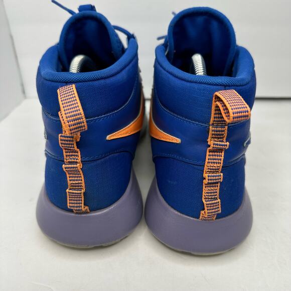 Nike Mens size 9 Roshe Run Sneaker Boot Game Royal Atomic Orange Running Sneaker - Picture 4 of 11